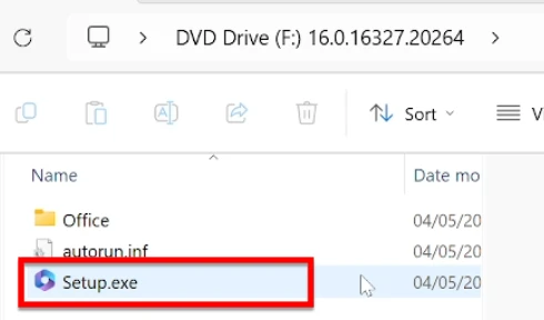 Bạn Chọn Vào Setup.exe để Cài Office Cho Windows